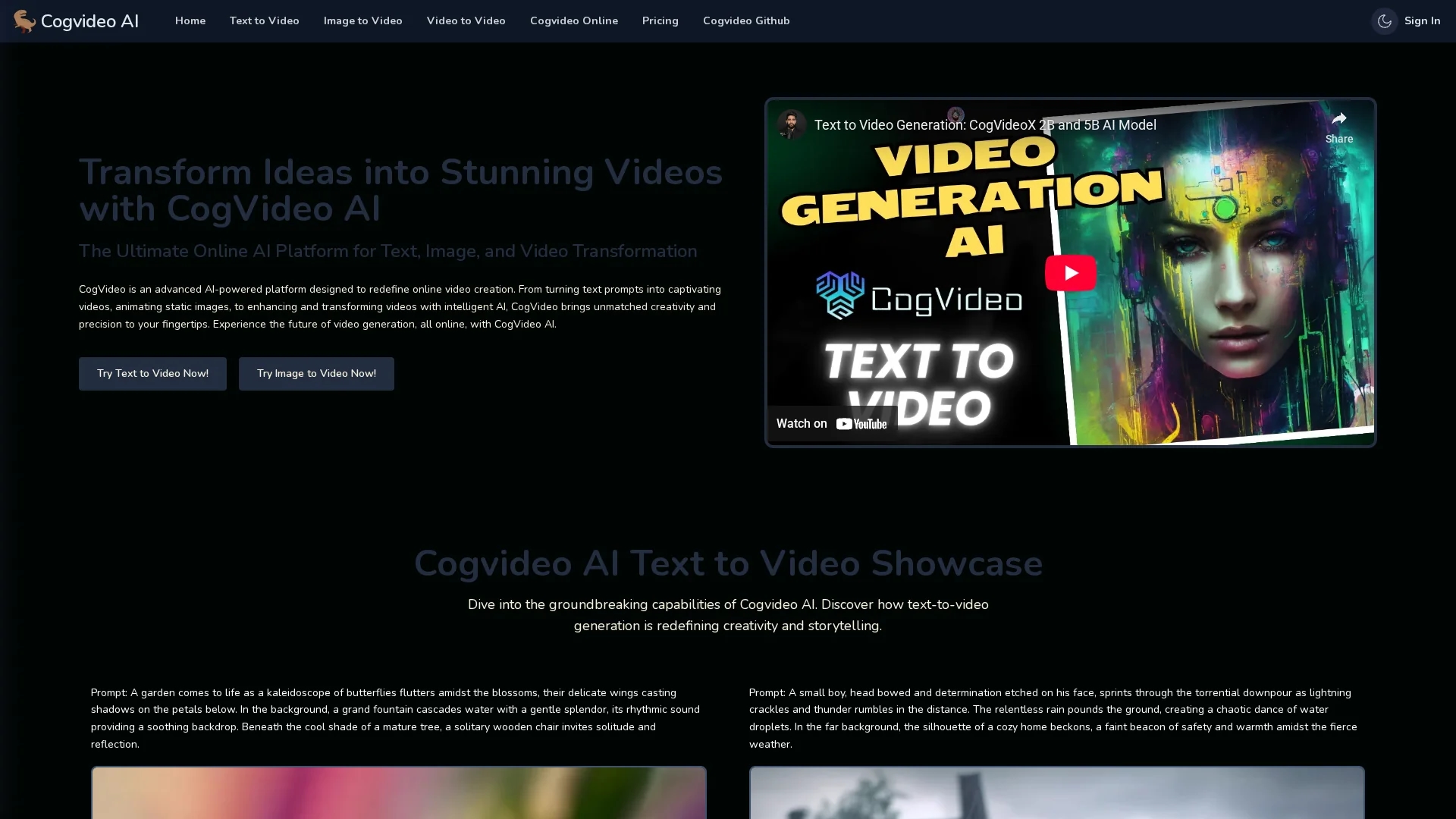 cogvideo-net homepage