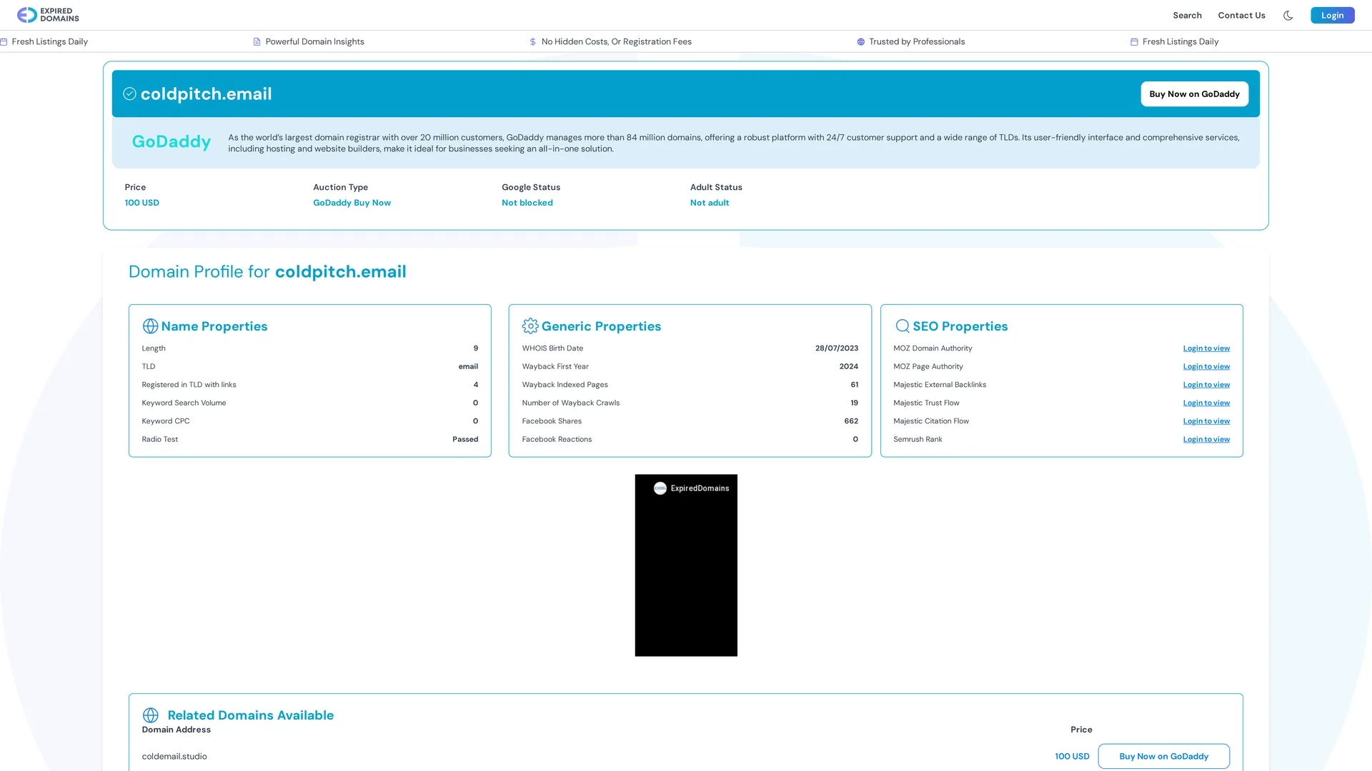 cold-pitch homepage