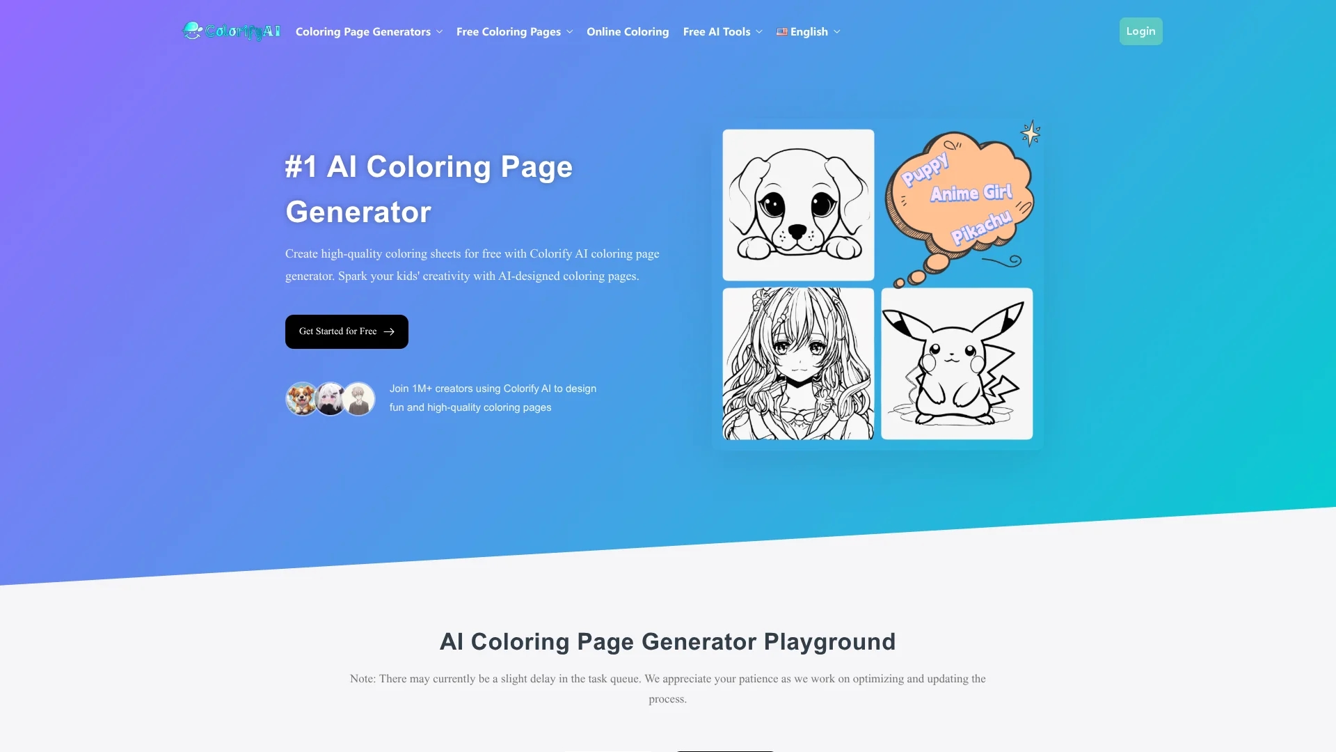 colorifyai homepage