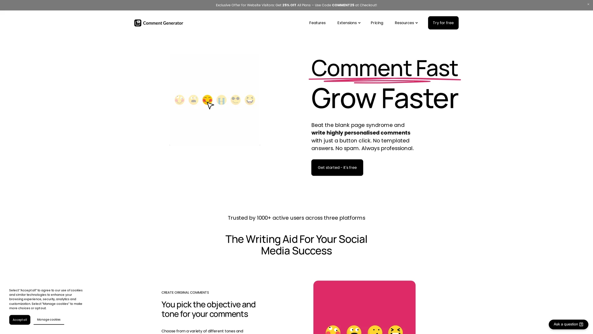 comment-generator homepage