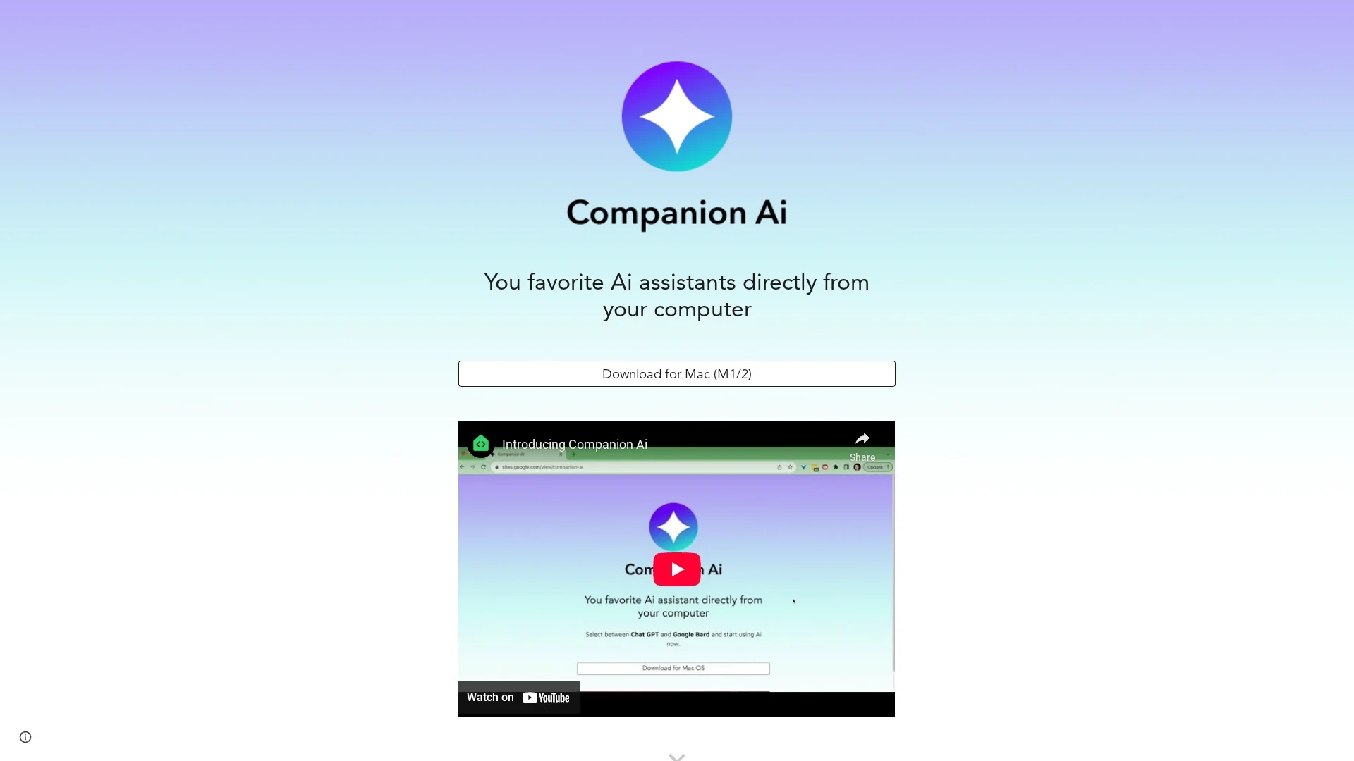 companion-ai homepage