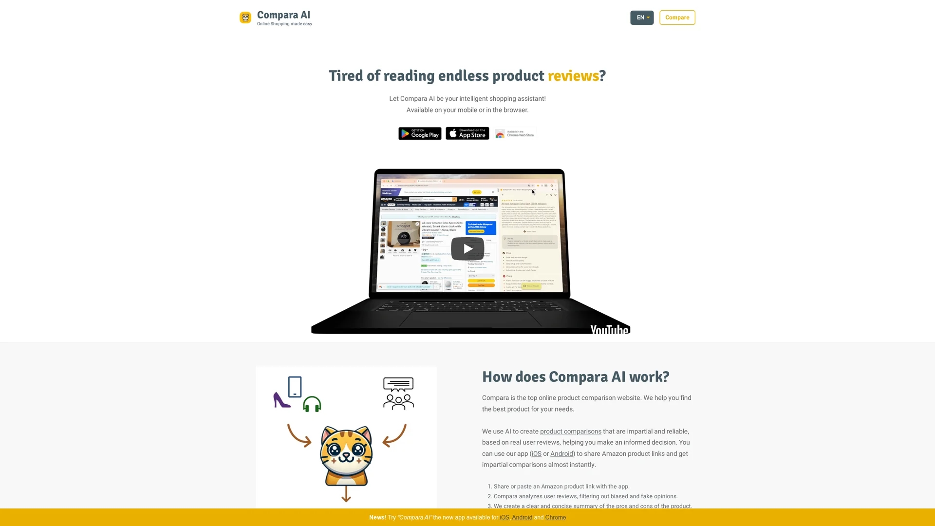 compara-cat homepage