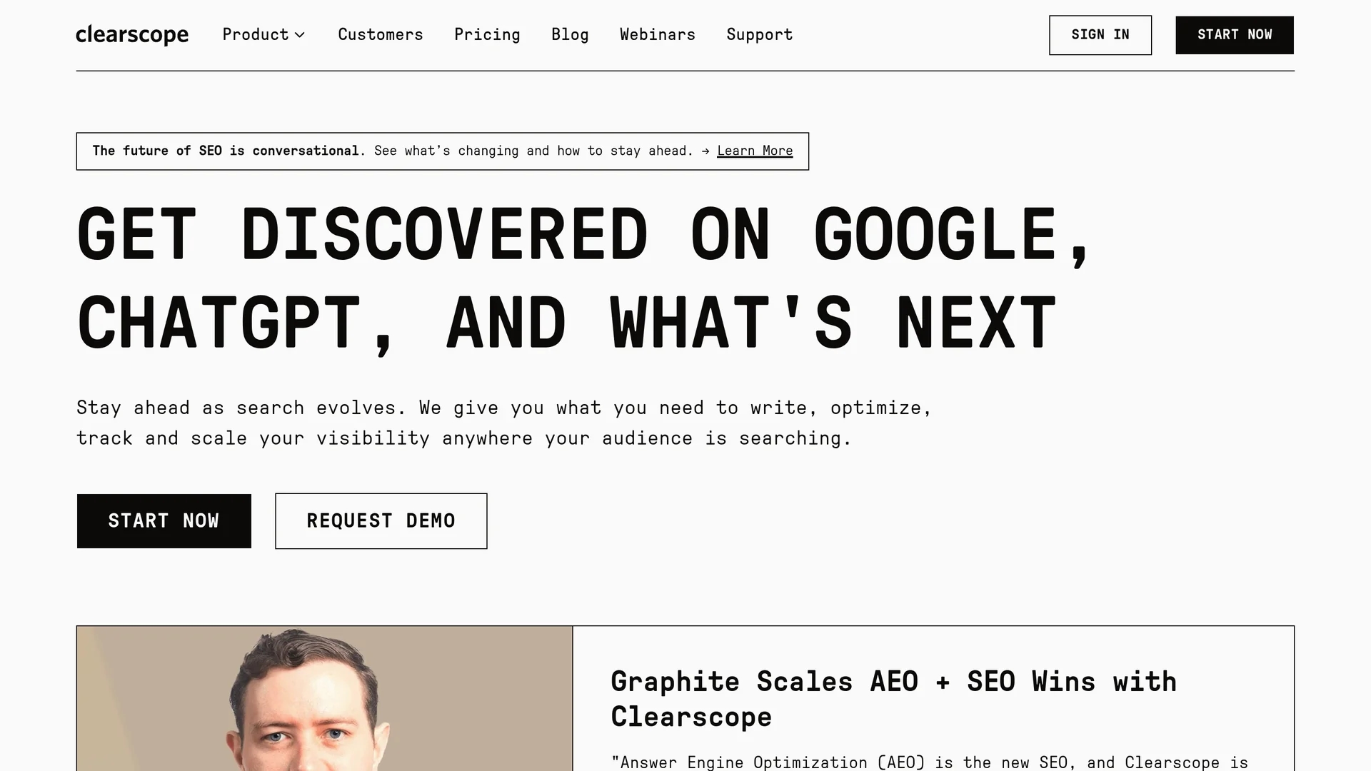 content-optimizor homepage