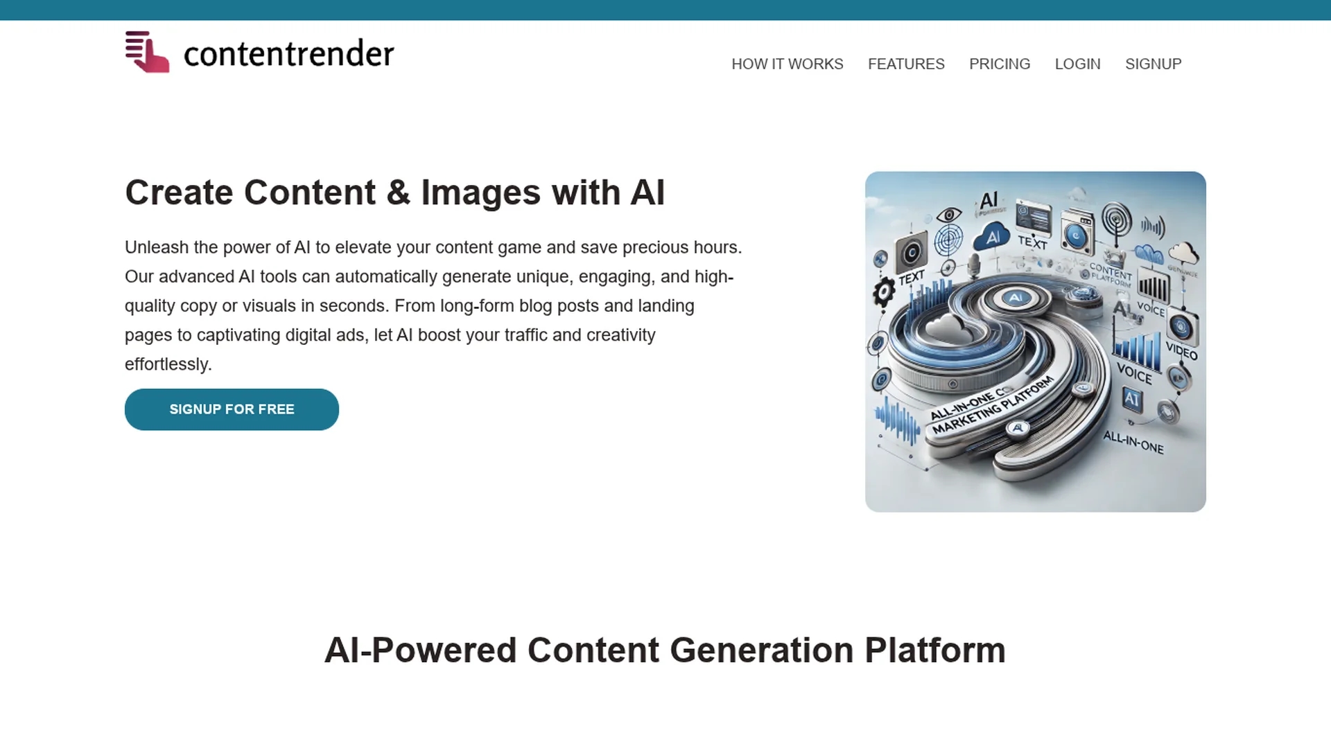 content-render homepage