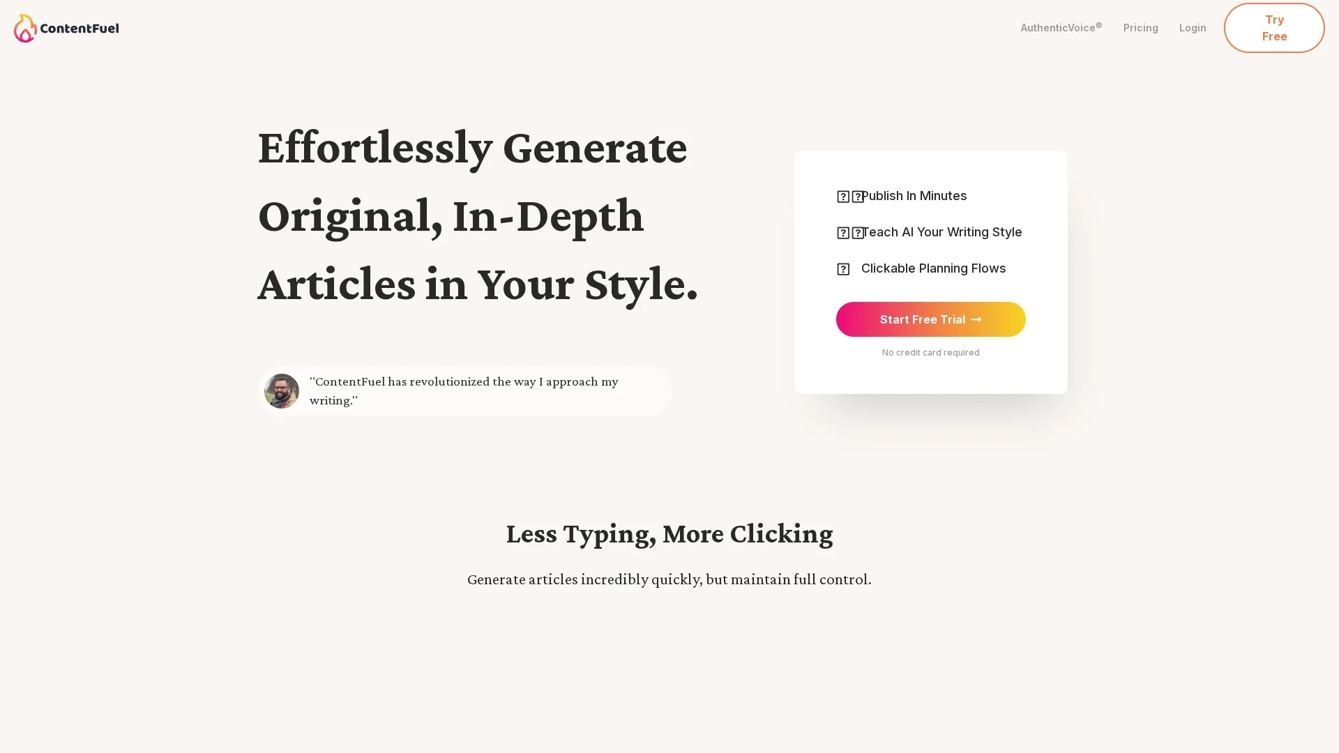 contentfuel homepage