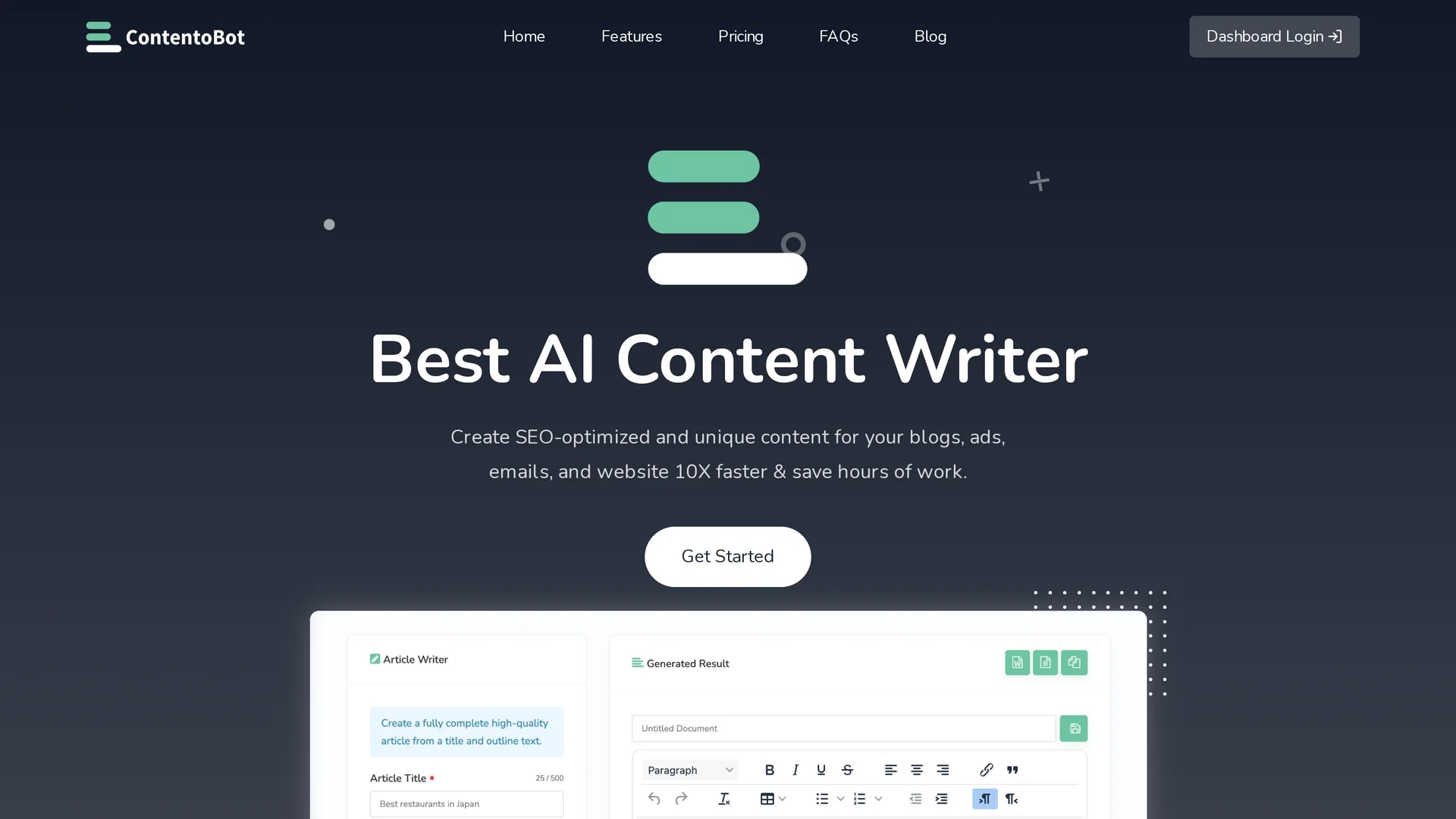 contentobot homepage