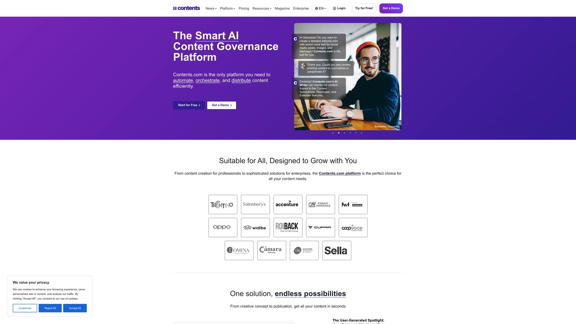 contents homepage