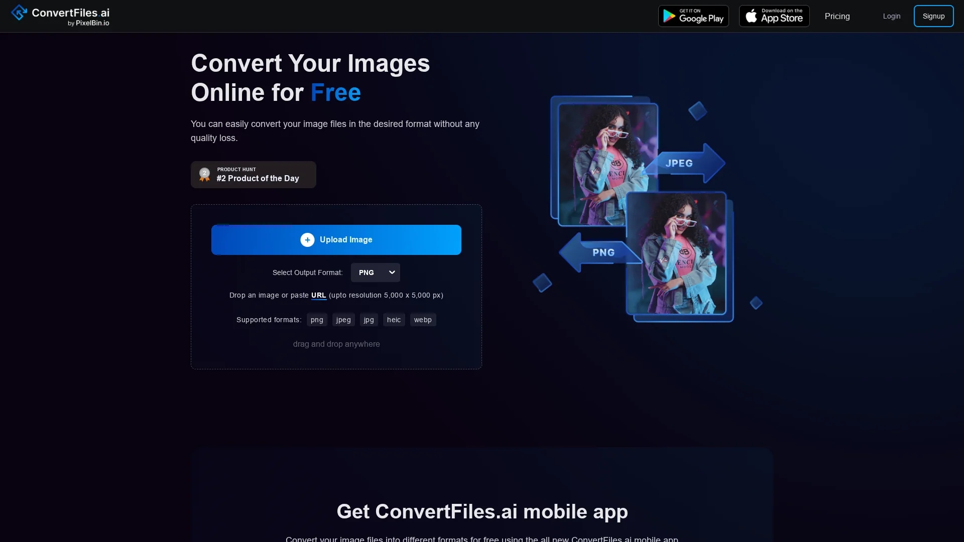 convertfiles-ai homepage