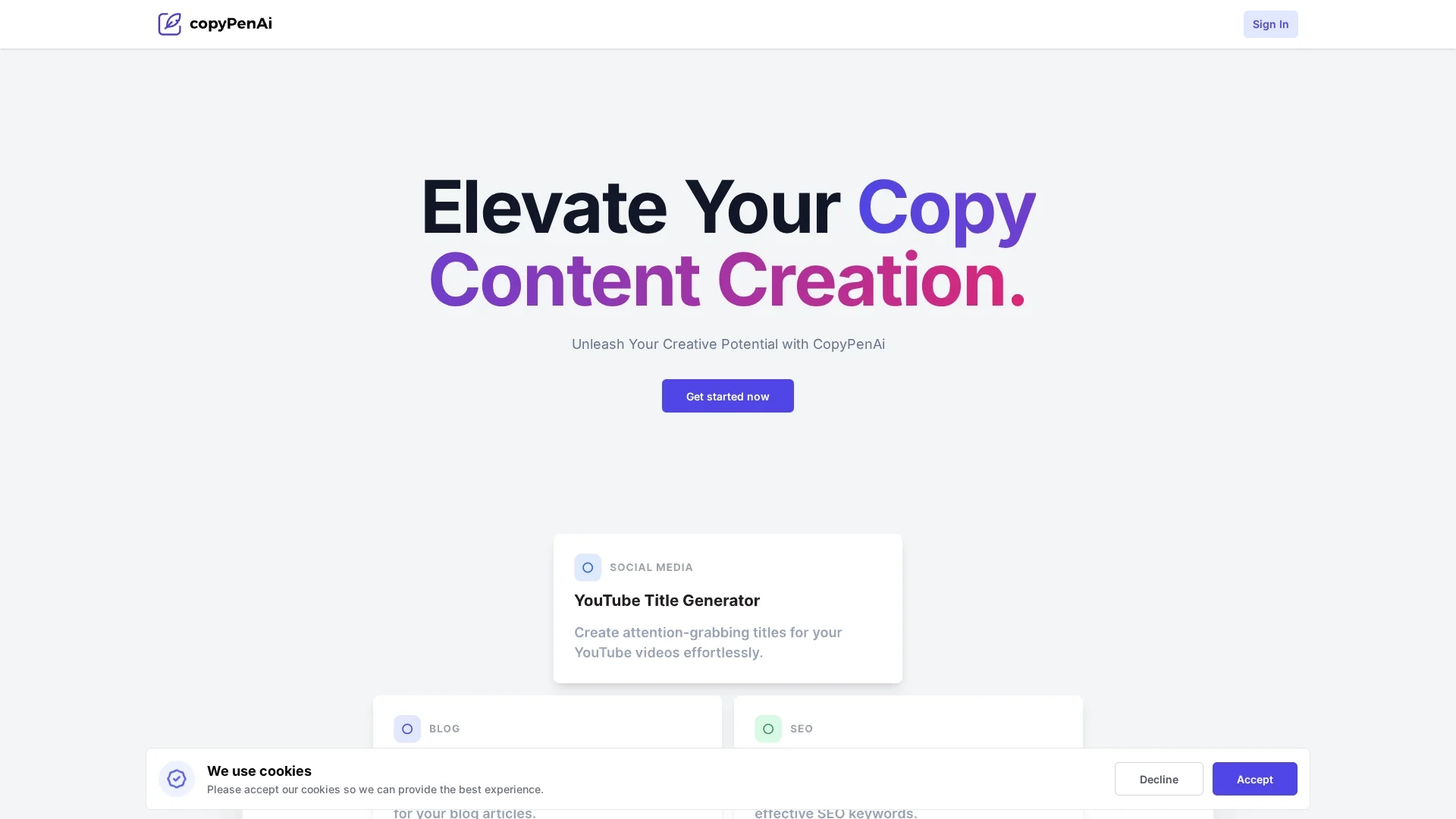 copypenai homepage