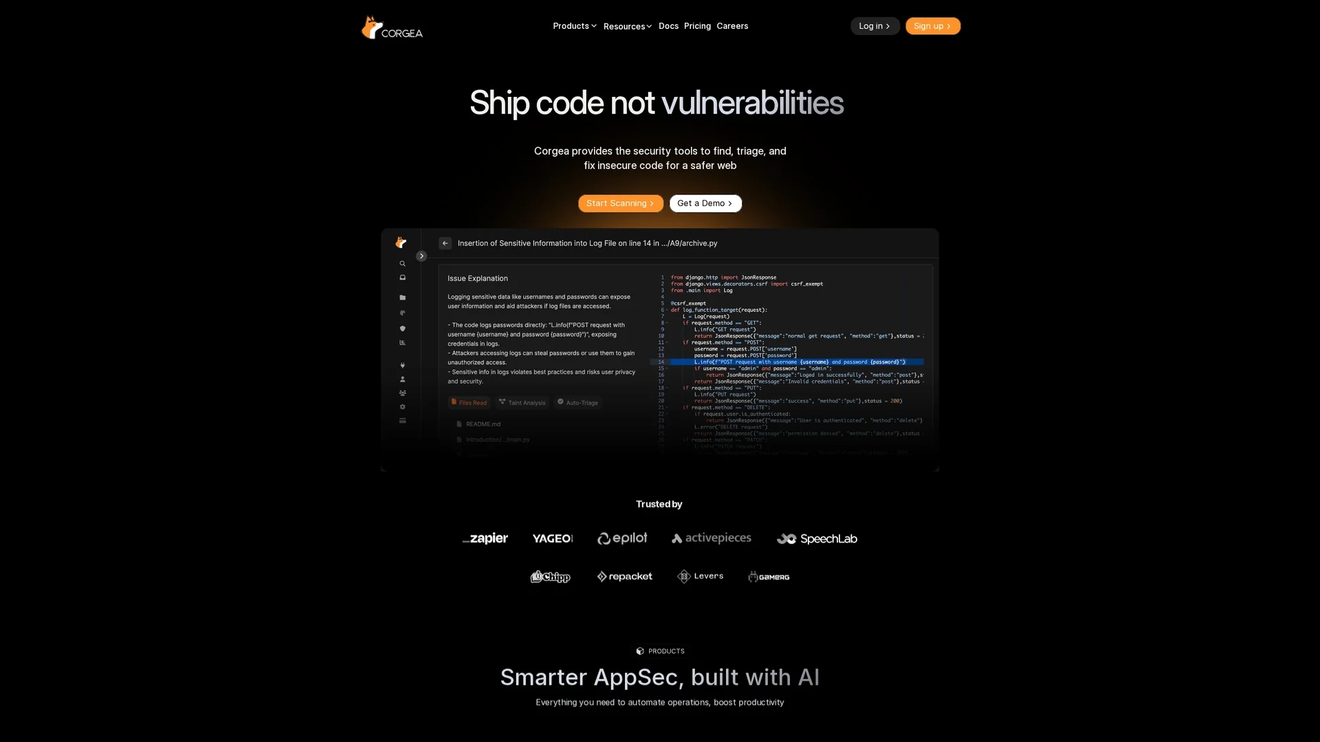 corgea homepage