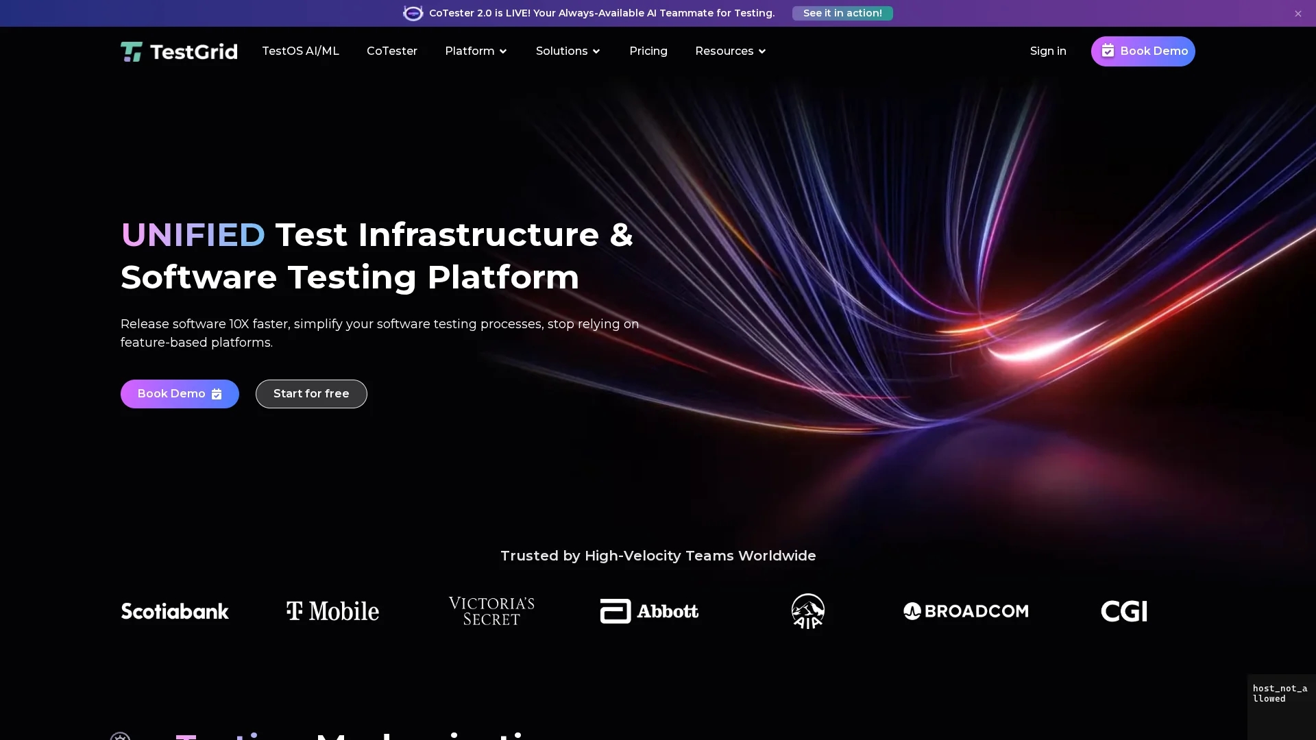 cotester homepage