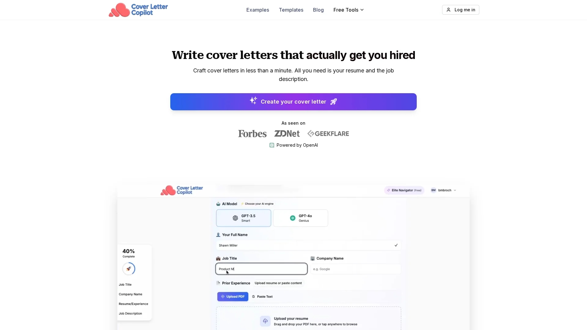 cover-letter-copilot homepage