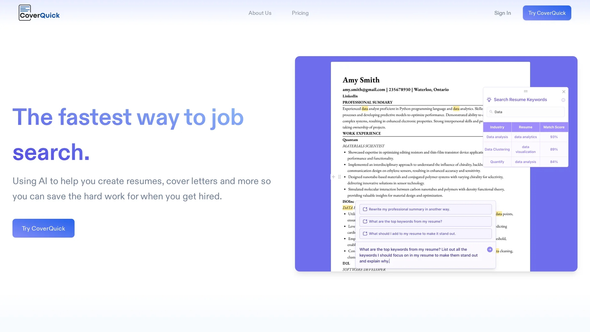 coverquick homepage