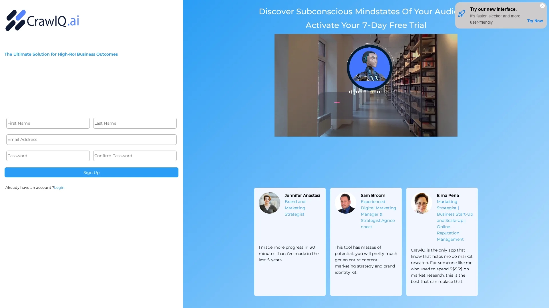 crawlq-ai homepage