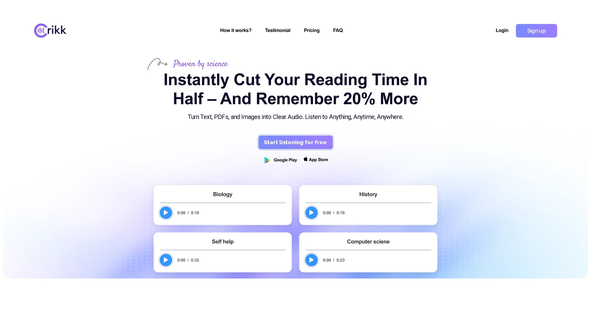 crikk homepage