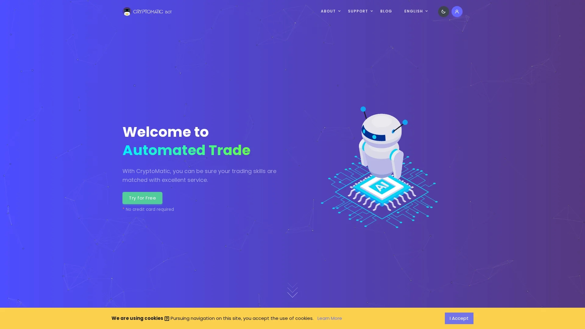 cryptomatic-bot homepage