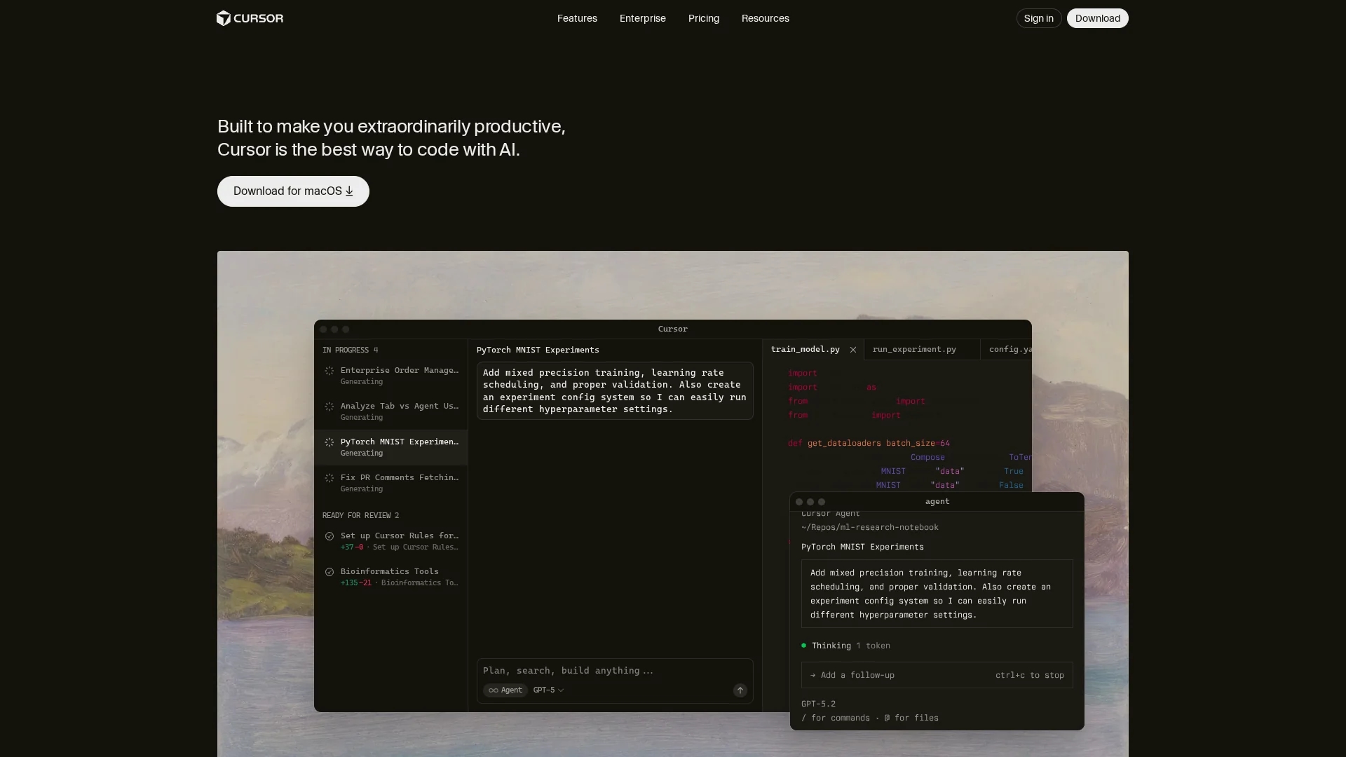 cursor homepage