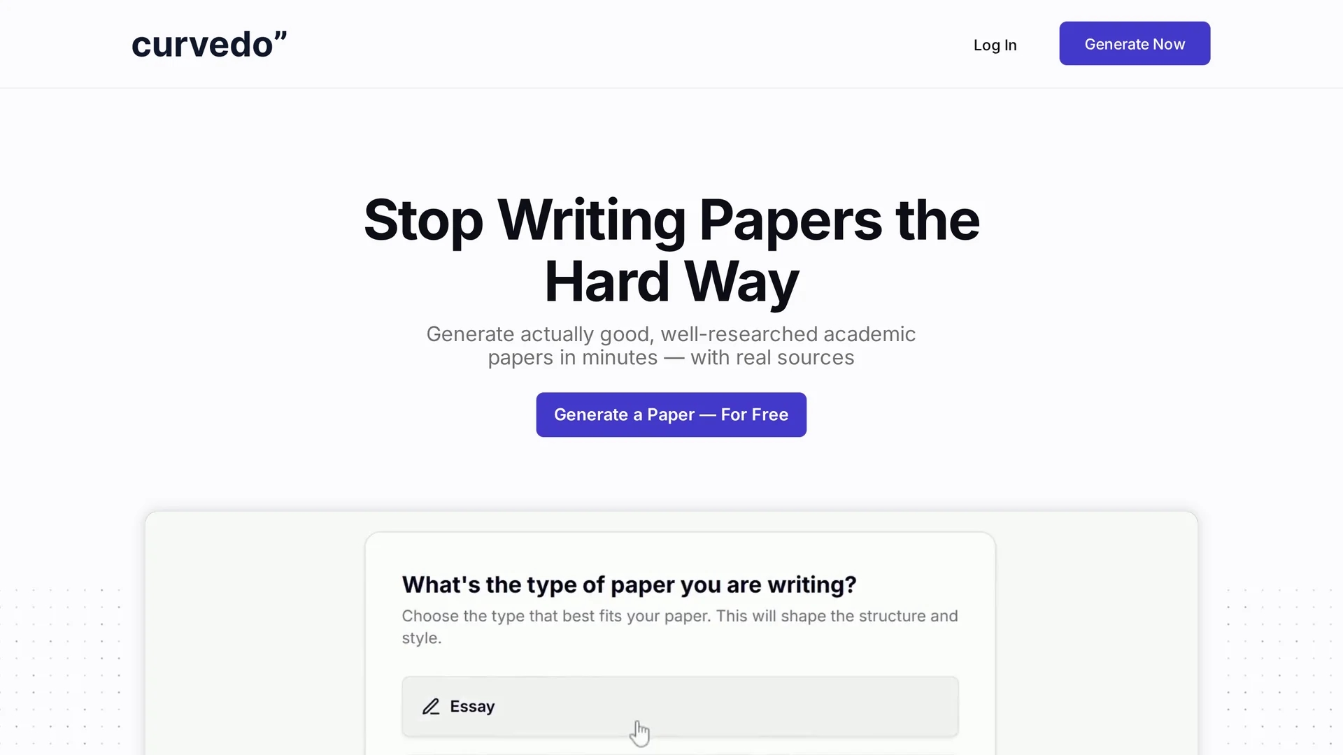 curvedo homepage