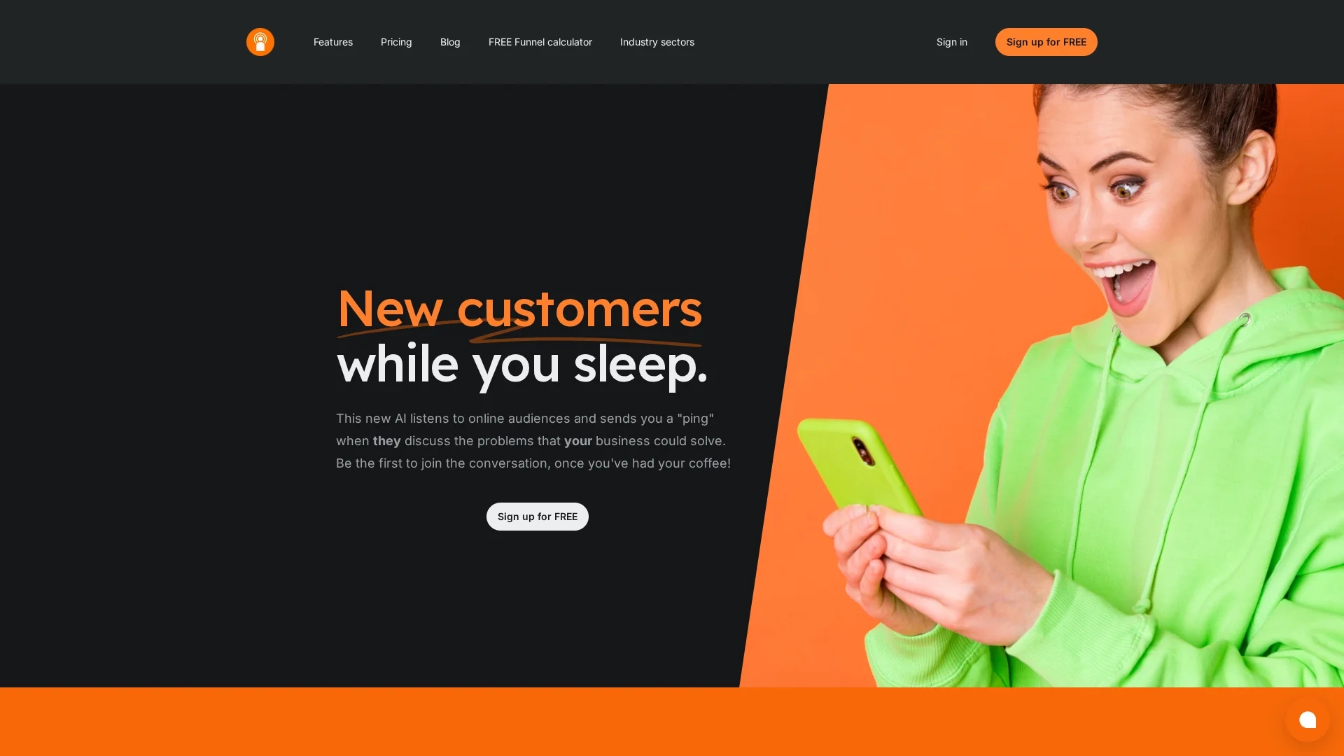 customerping homepage