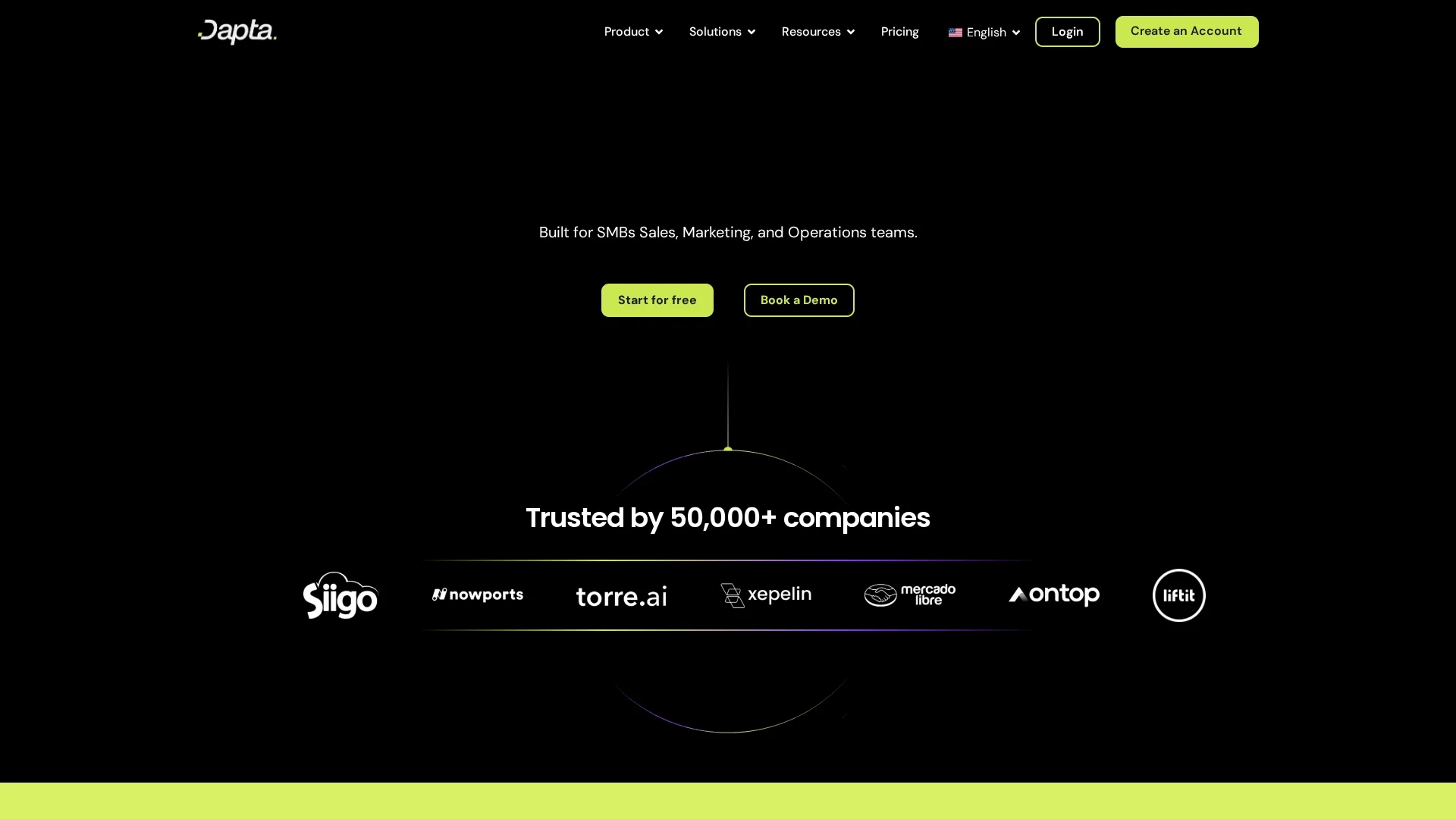dapta homepage