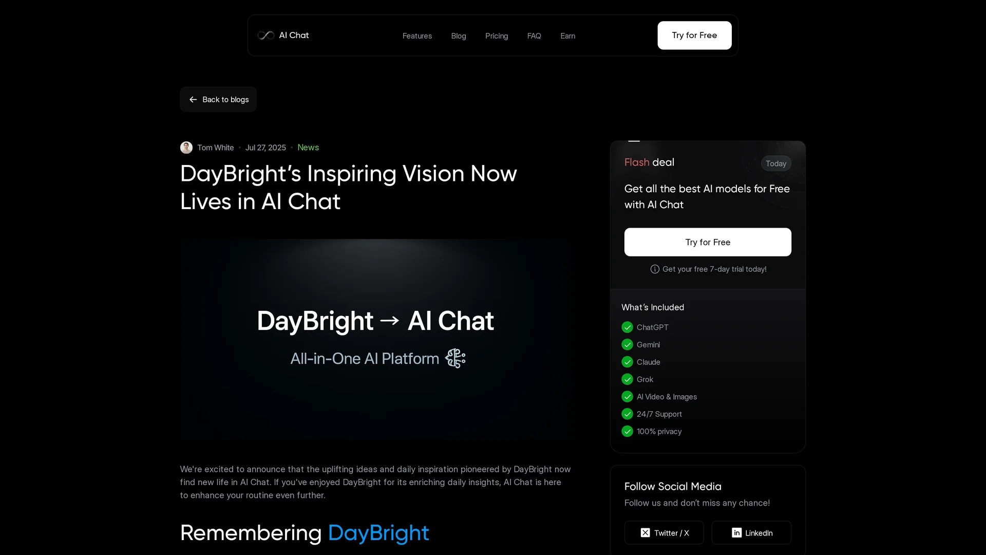 daybright-daily-inspiration homepage