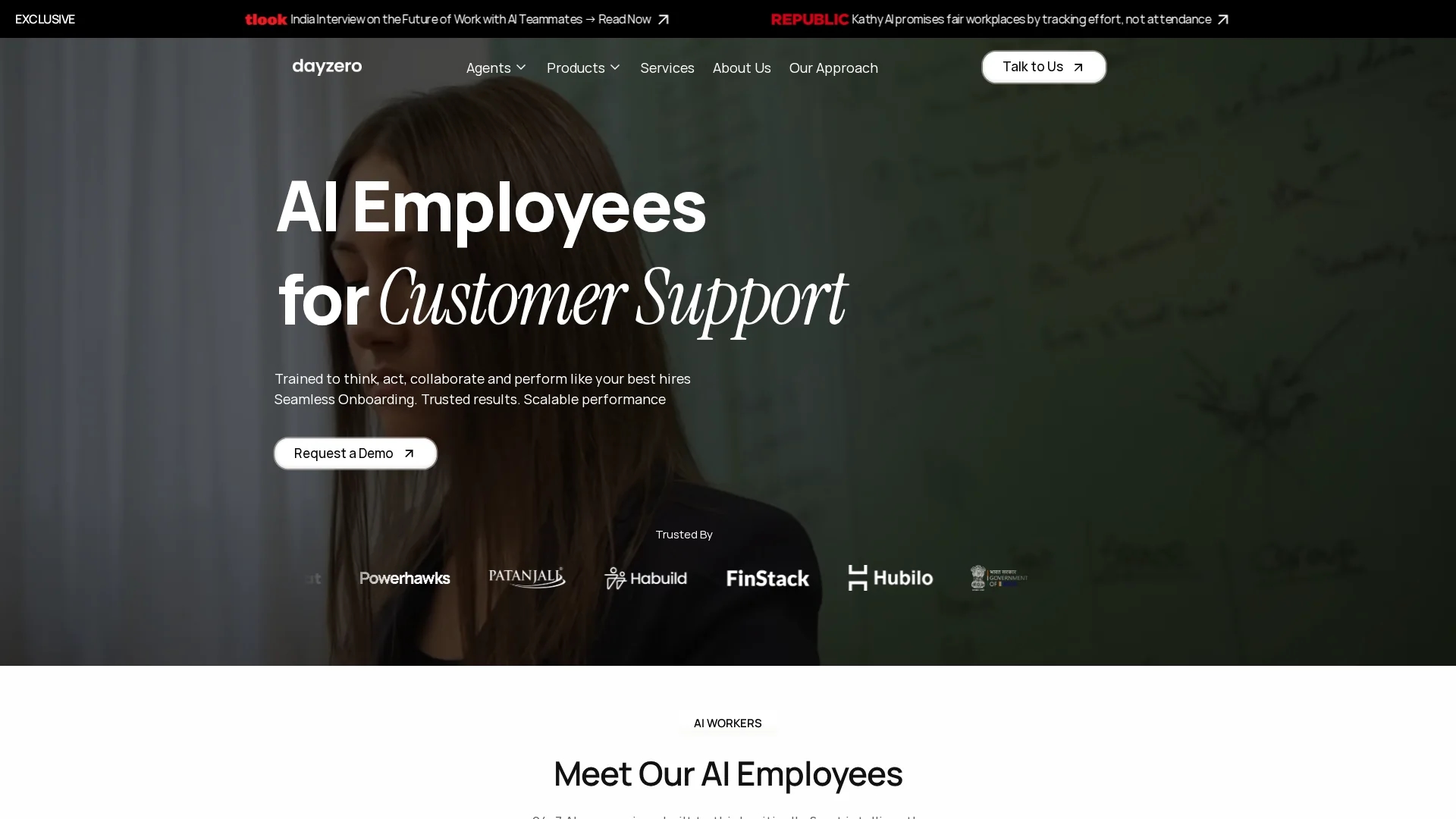 dayzero-v2 homepage