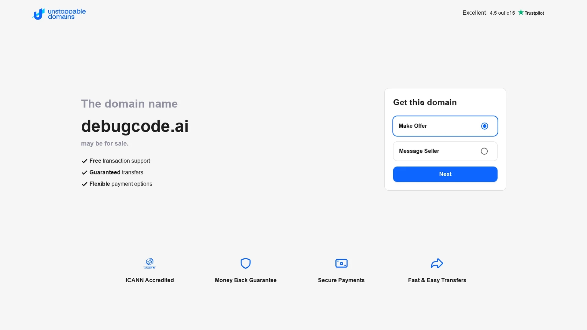 debugcode-ai homepage