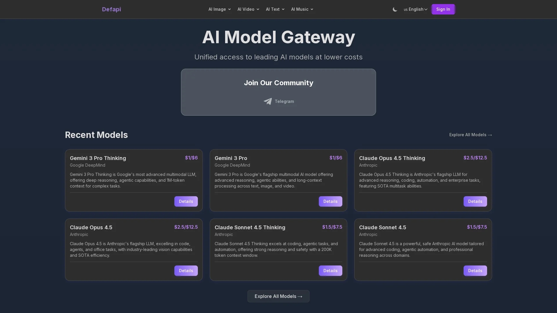 defapi homepage