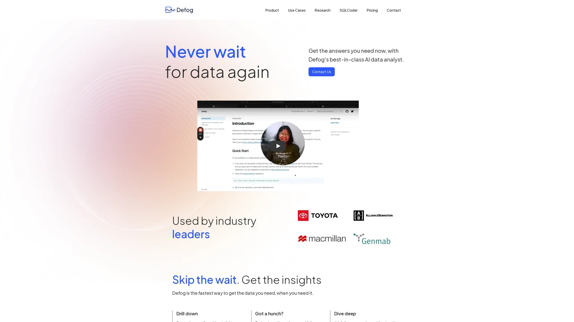 defog homepage