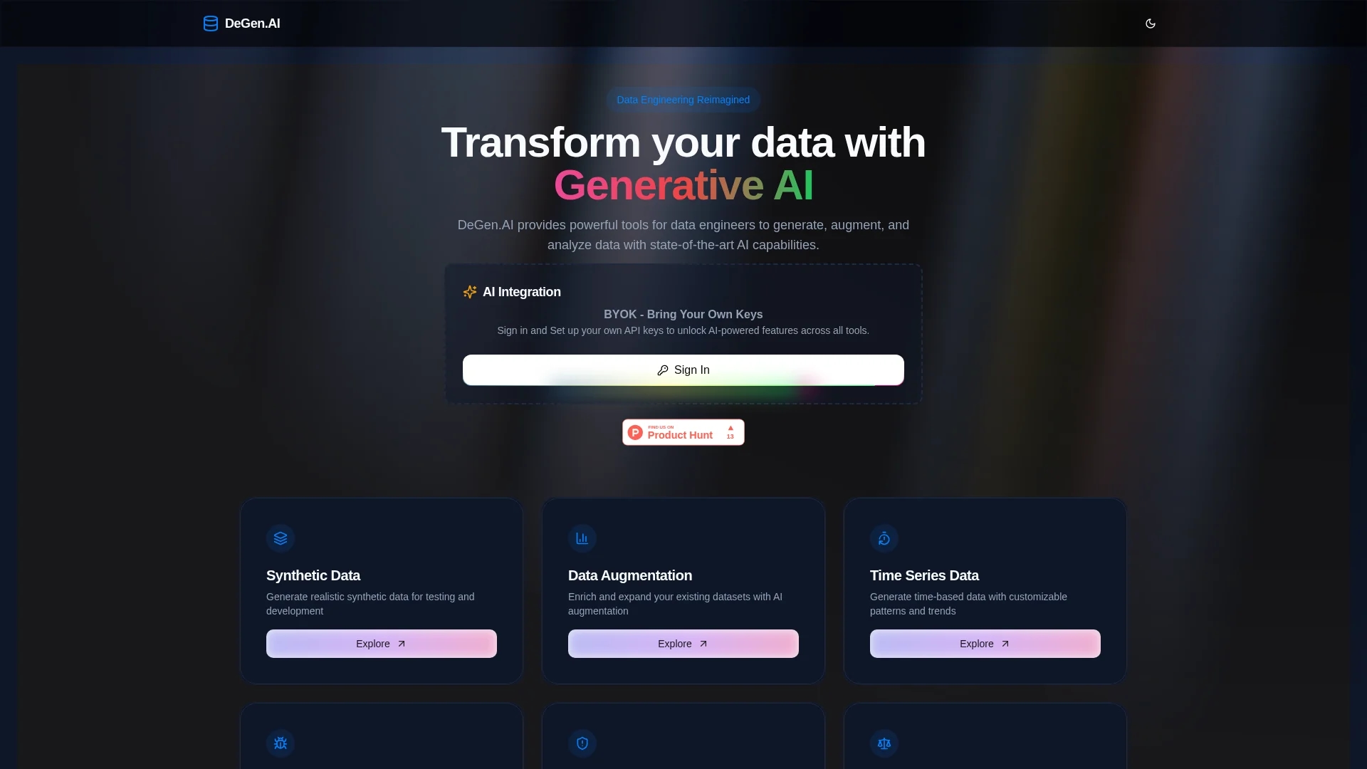 degen-ai homepage