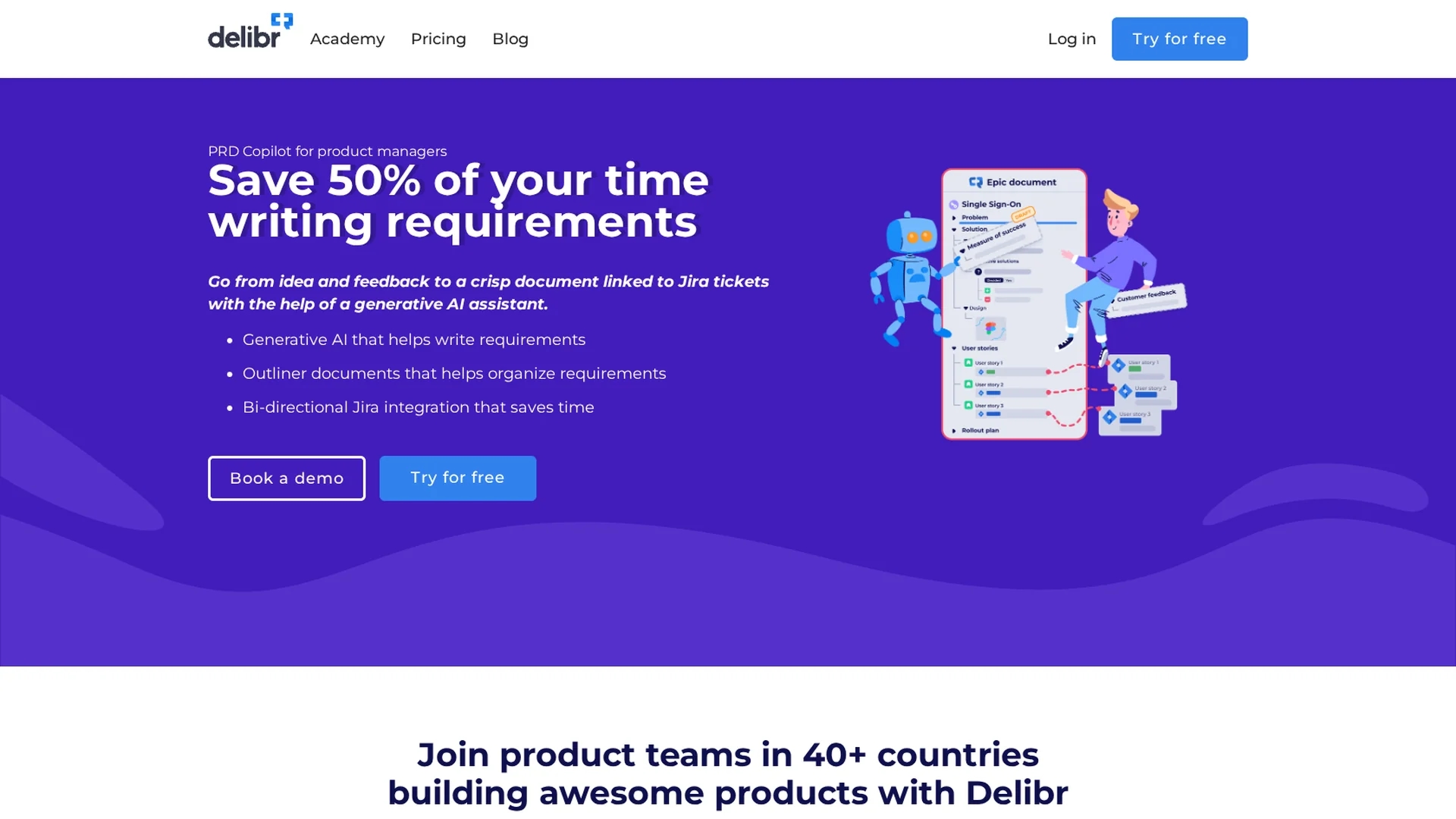 delibr-ai homepage