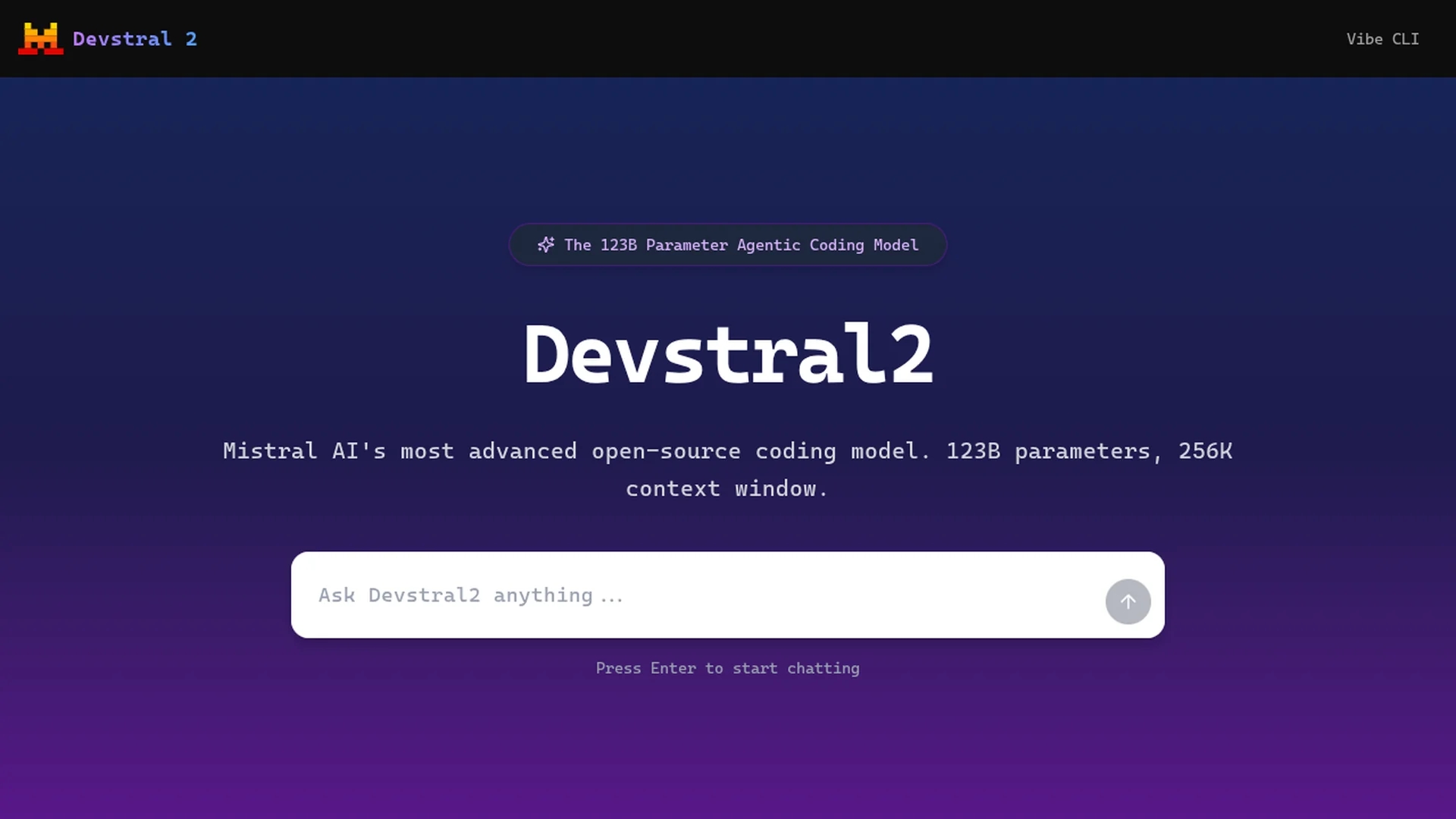 devstral2 homepage