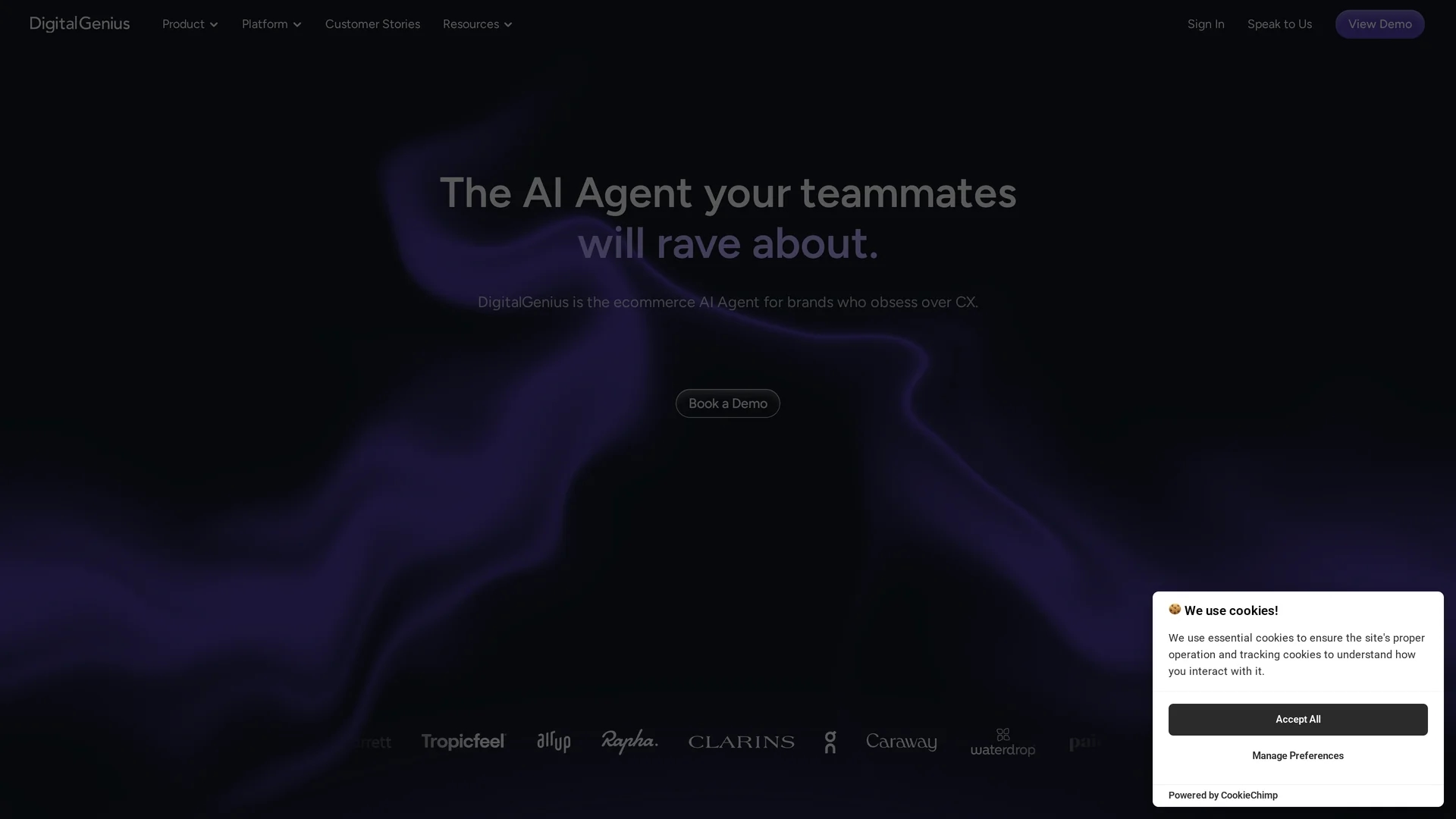 digitalgenius homepage