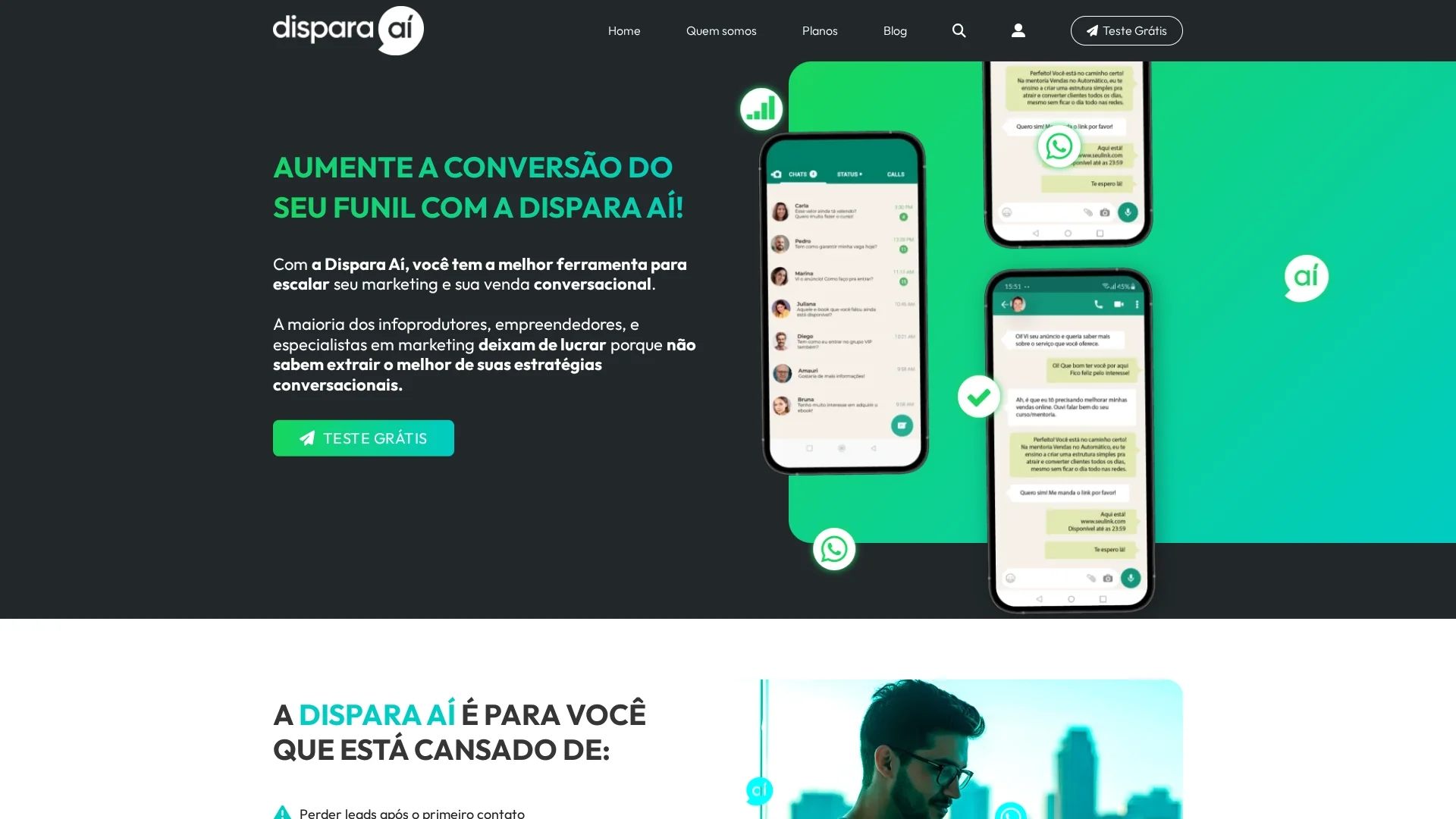 dispara-ai homepage