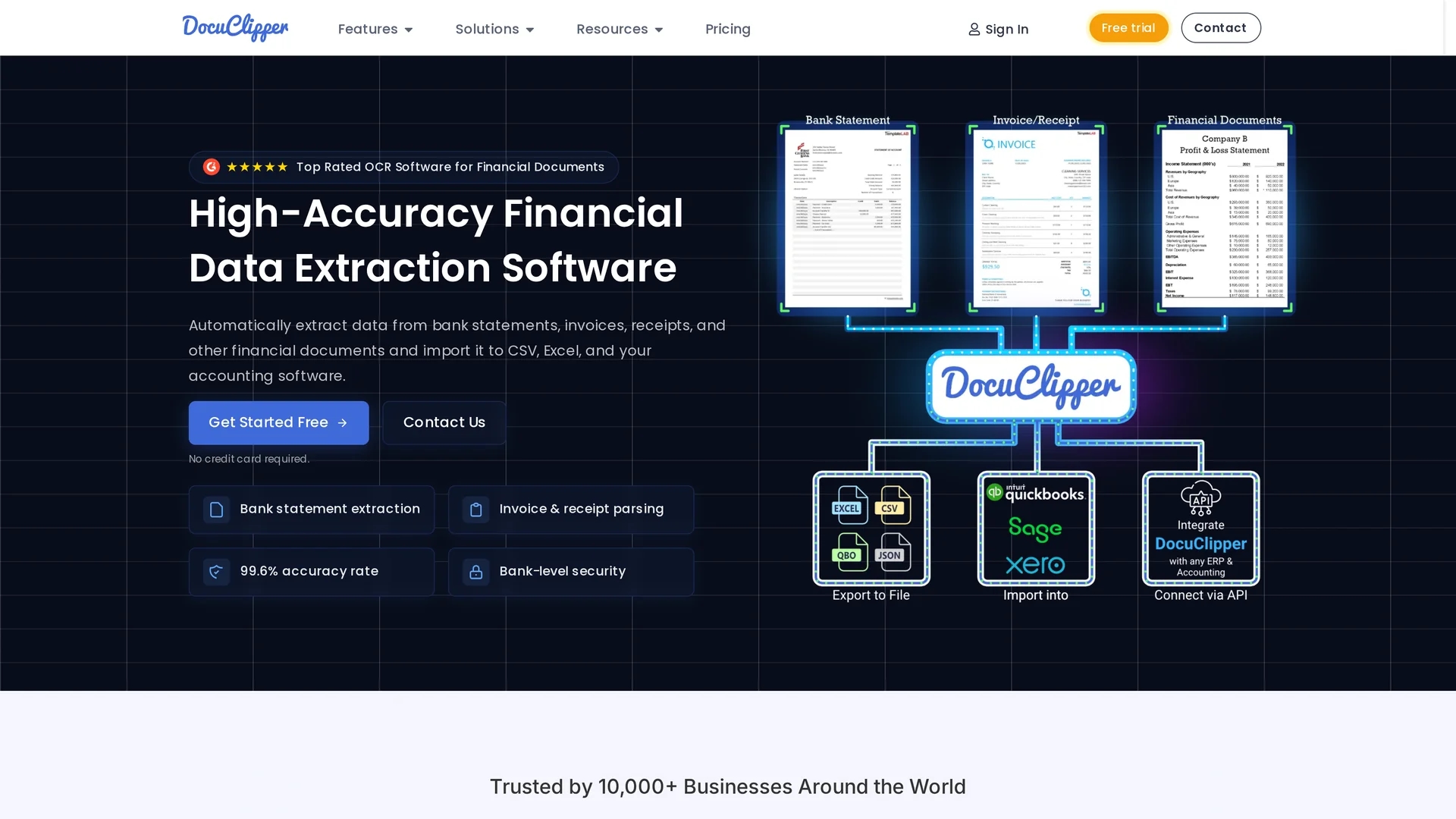docuclipper homepage