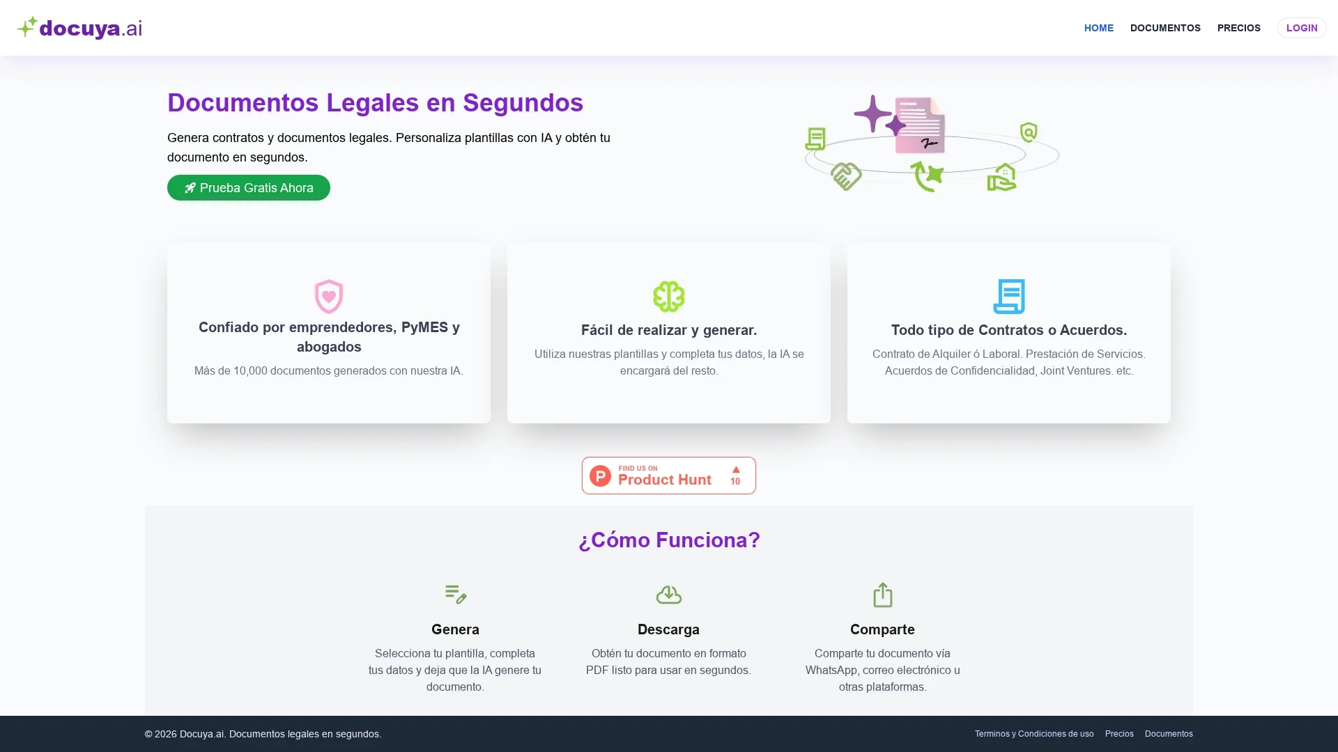 docuya-ai homepage