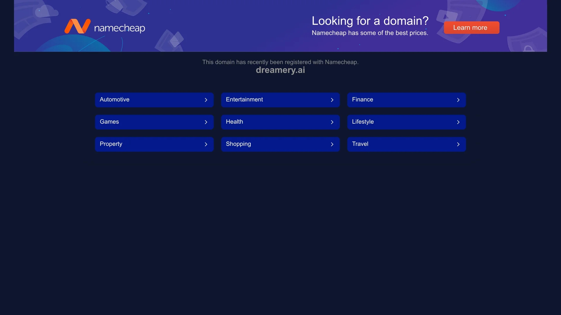 dreamery homepage