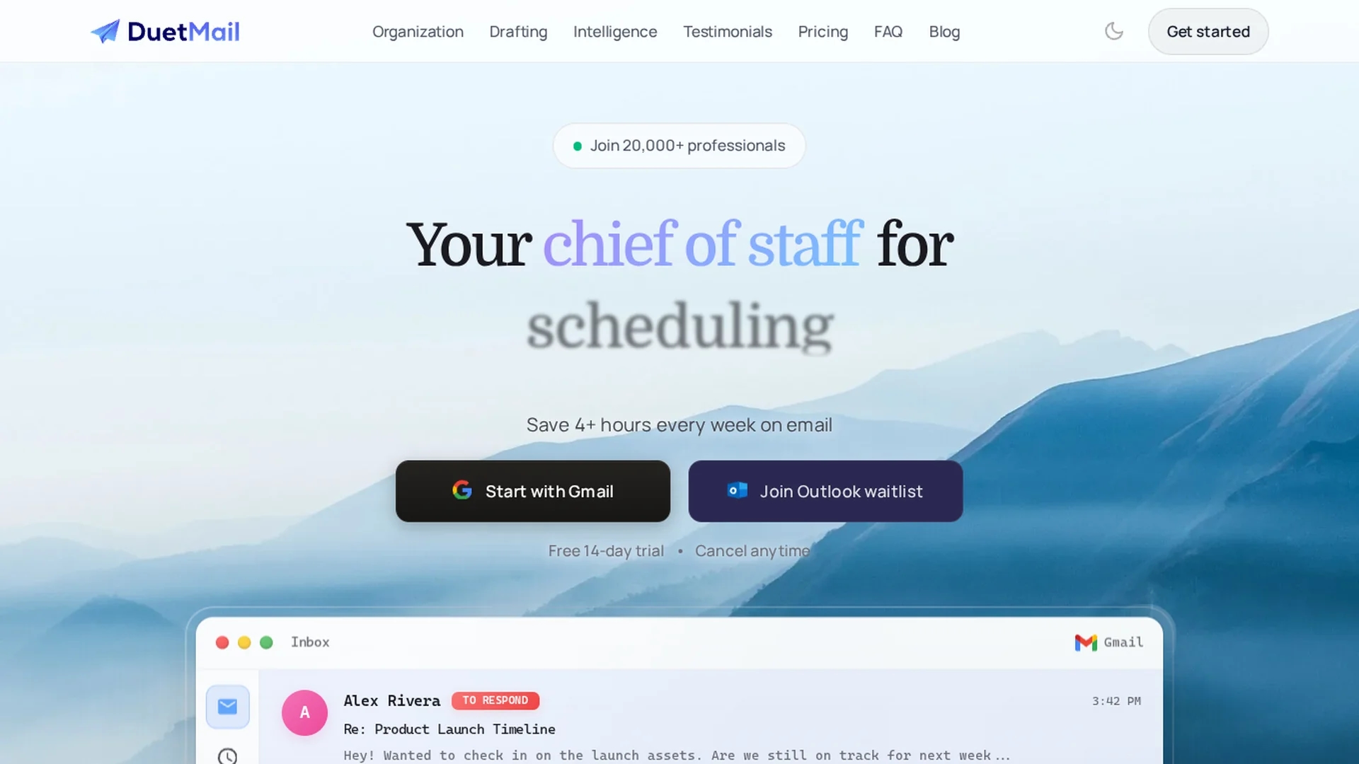 duet-mail homepage