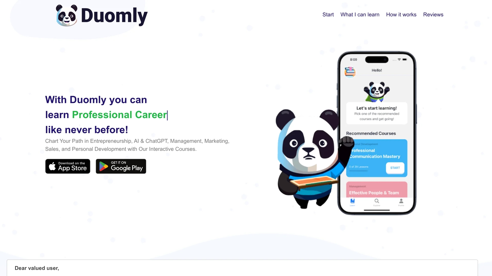 duomly-interact homepage