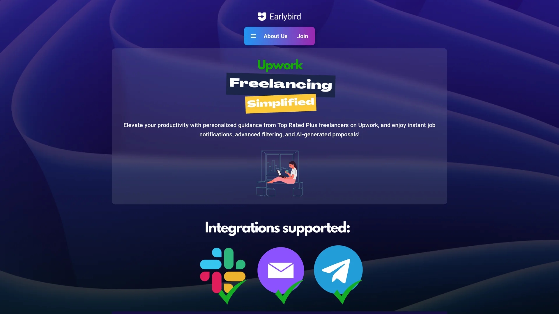 earlybird homepage