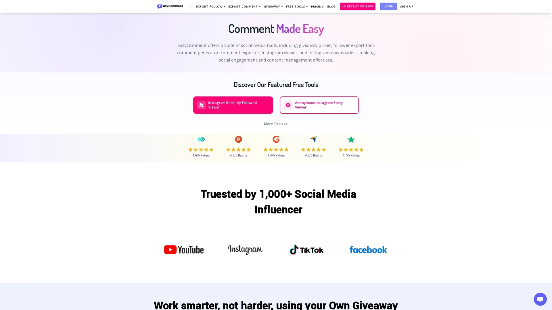 easycomment homepage