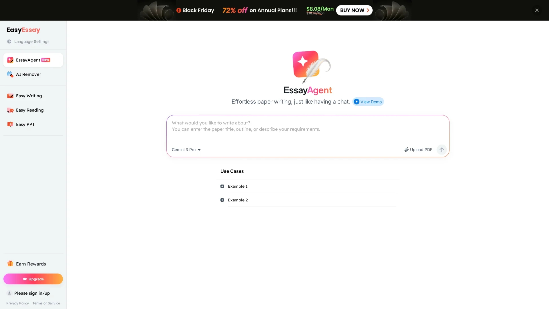 easyessay homepage