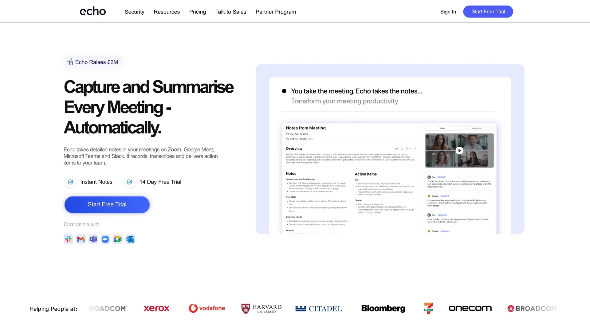 echo homepage