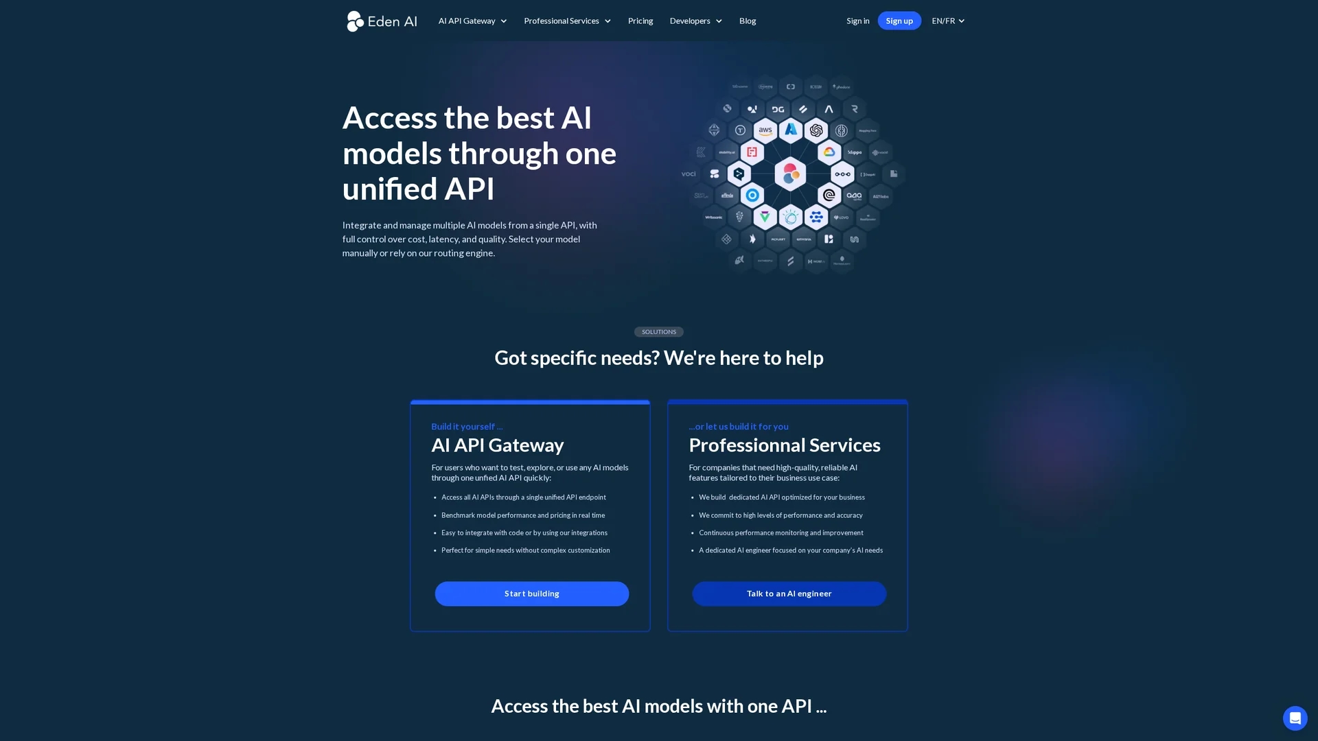 eden-ai homepage