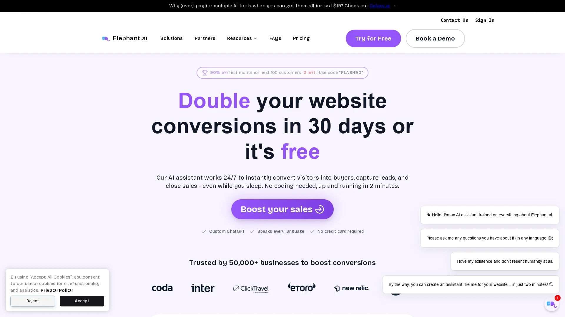 elephant-ai homepage
