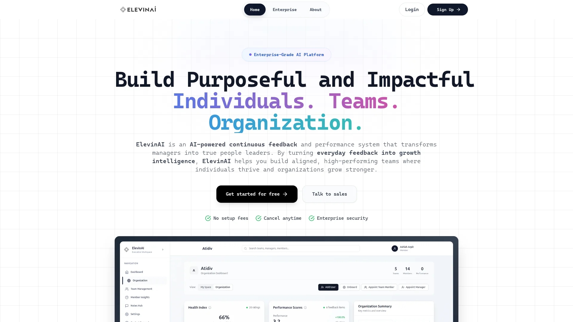 elevin-ai homepage