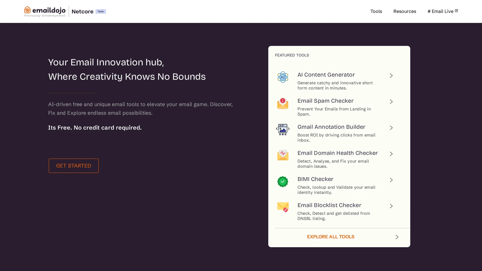 emaildojo homepage