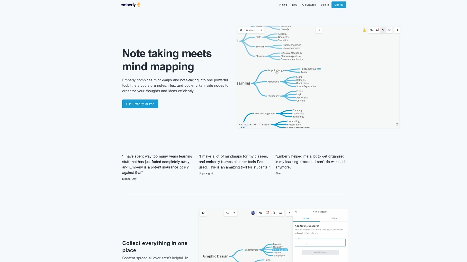 emberly homepage