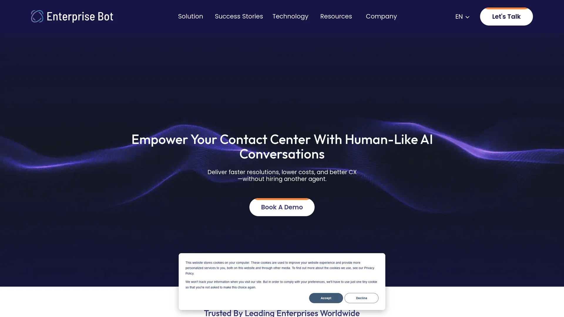 enterprisebot-ai homepage