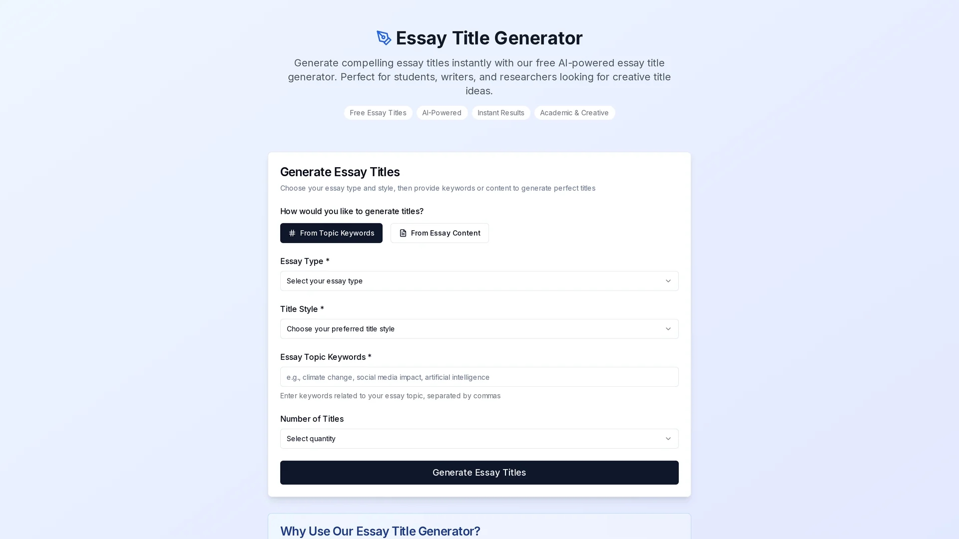 essay-title-generator homepage